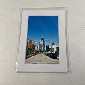 Downtown Chicago Illinois Photography Print 7inx5in Mat NWT